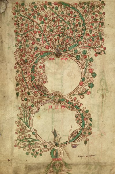 MS 255A fol.12v aus dem Liber Figuarum von Joachim of Fiore